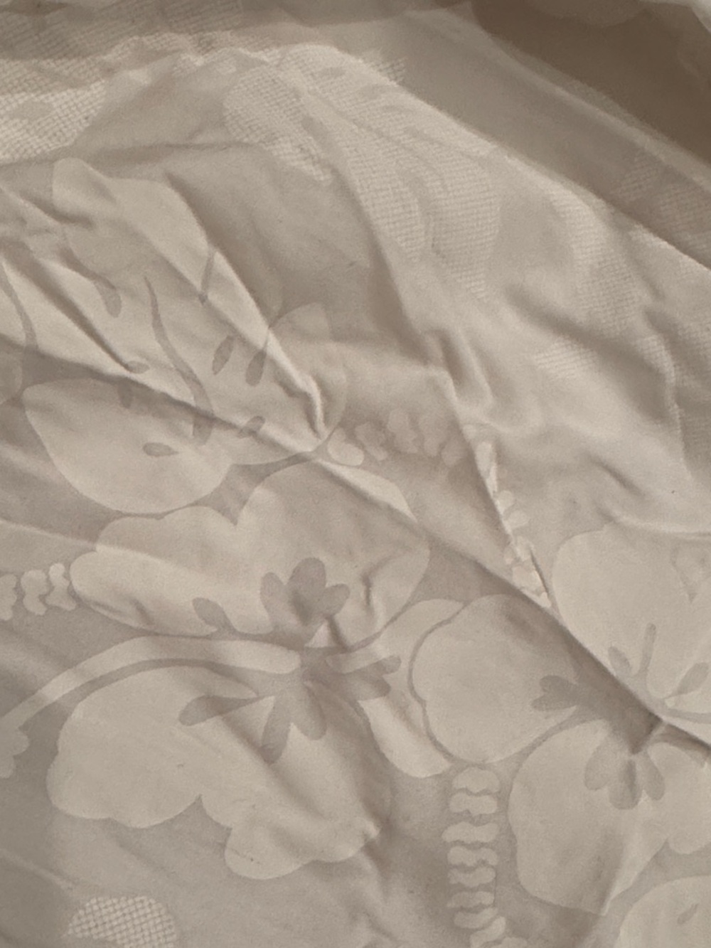 White hibiscus -ruffle Hem Dress os - Picture 4 of 5